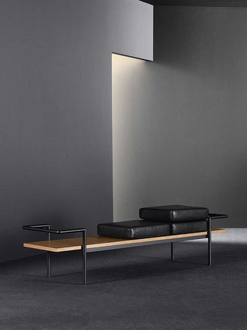 Luxor Upholstered Bench – Premium Leather & Wood Seating by Maghji