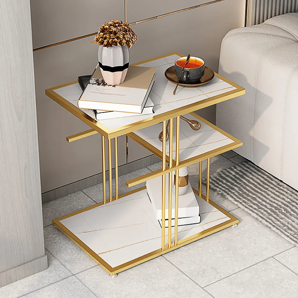 Modern Elegance Layered Side Table.