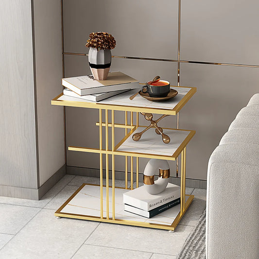 Modern Elegance Layered Side Table
