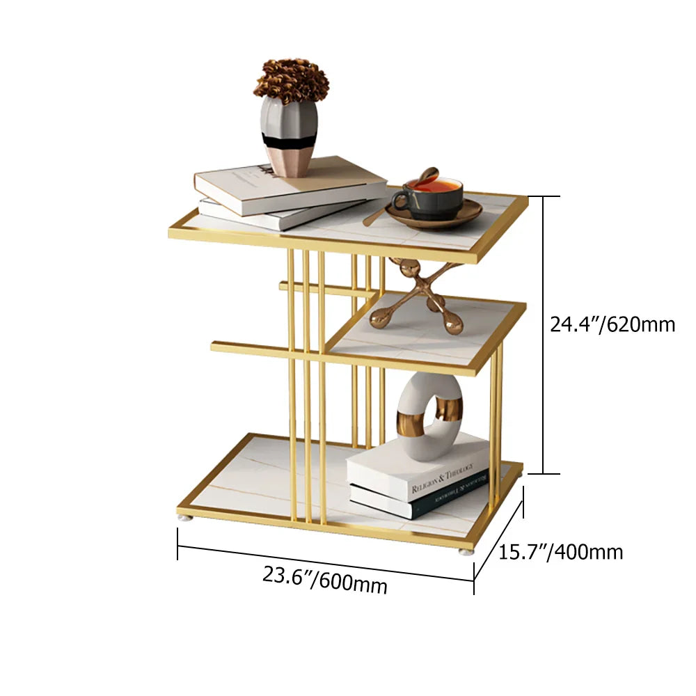 Modern Elegance Layered Side Table.