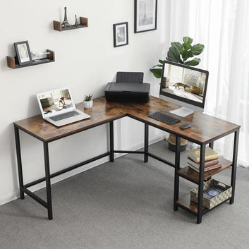 L-Shaped Workstation – Corner Desk with Storage by Maghji