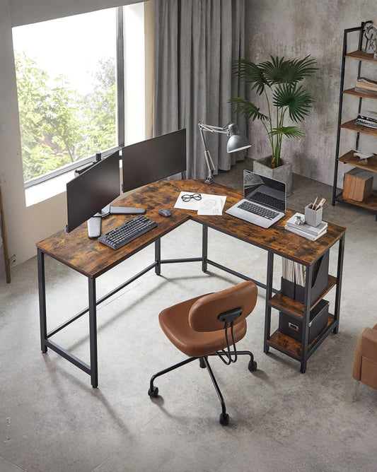 L-Shaped Workstation – Corner Desk with Storage by Maghji