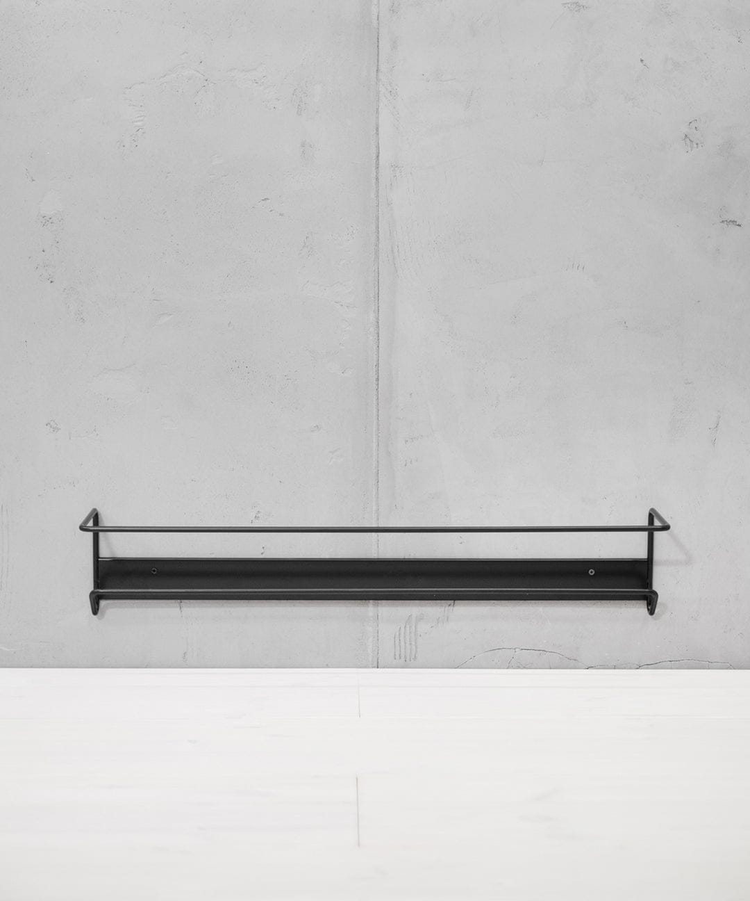 Maghji Wall-Mounted Shoe Racks, Set of 2, Black Powder-Coated Metal.