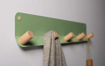 MAGHJI Modern Wall-Mounted Hook, Multicolor Powder Coated Metal Base, Minimalist Design