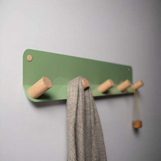 MAGHJI Modern Wall-Mounted Hook, Multicolor Powder Coated Metal Base, Minimalist Design